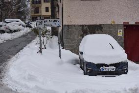 Snowfalls In Spain