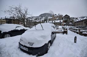 Snowfalls In Spain