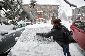 Snowfalls In Spain