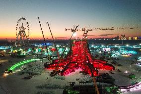 Construction Site of The Harbin Ice-Snow World - Harbin