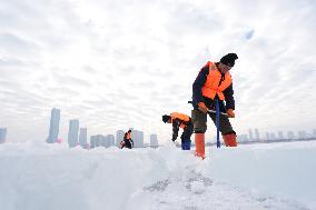 Construction Site of The Harbin Ice-Snow World - Harbin