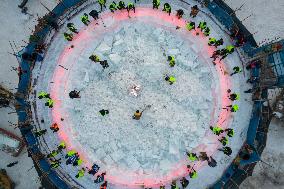 Construction Site of The Harbin Ice-Snow World - Harbin