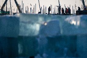 Construction Site of The Harbin Ice-Snow World - Harbin