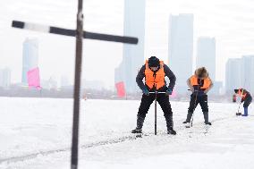 Construction Site of The Harbin Ice-Snow World - Harbin