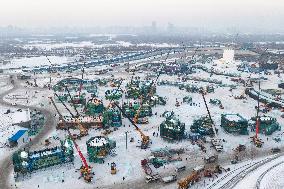 Construction Site of The Harbin Ice-Snow World - Harbin