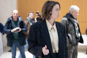 Day 2 of the Trial of Christophe Ruggia accused of sexually assaulting Adele Haenel - Paris