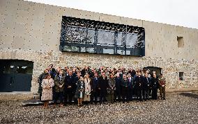 Queen Sofia Visits The Atapuerca Foundation In Burgos