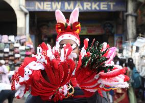 People Attend The Christmas Market In Kolkata, India