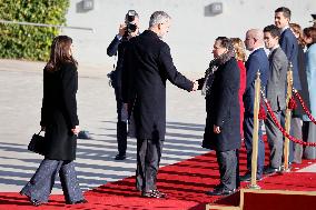 Royals Attend Official Farewell Ceremony At Airport - Madrid