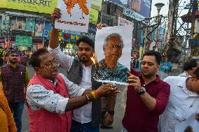 Pro - Hindu Activist Protest Against Bangladesh Violence In India.