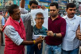 Pro - Hindu Activist Protest Against Bangladesh Violence In India.