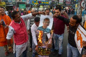 Pro - Hindu Activist Protest Against Bangladesh Violence In India.