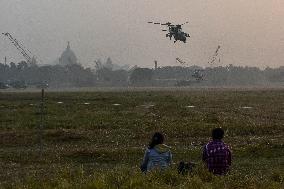 Indian Armed Forces Practice Ahead Of Observation Of Vijay Diwas 2024 .