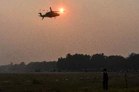 Indian Armed Forces Practice Ahead Of Observation Of Vijay Diwas 2024 .