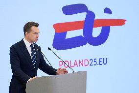 2025 Poland's Presidency Of The Council Of The EU Press Conference.