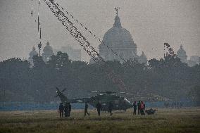 Indian Armed Forces Practice Ahead Of Observation Of Vijay Diwas 2024 .