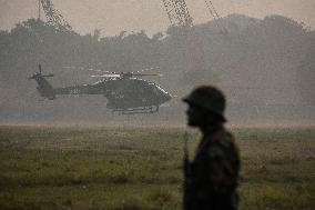 Indian Armed Forces Practice Ahead Of Observation Of Vijay Diwas 2024 .