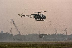 Indian Armed Forces Practice Ahead Of Observation Of Vijay Diwas 2024 .