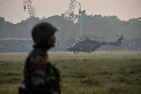 Indian Armed Forces Practice Ahead Of Observation Of Vijay Diwas 2024 .