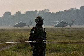 Indian Armed Forces Practice Ahead Of Observation Of Vijay Diwas 2024 .