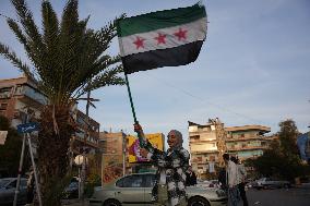 Syrians Celebrate The Fall Of The Assad Regime In Damascus