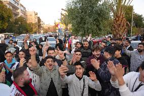 Syrians Celebrate The Fall Of The Assad Regime In Damascus