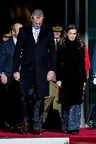 Royals Attend Official Farewell Ceremony At Airport - Madrid