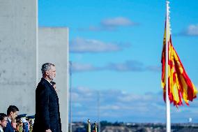 Royals Attend Official Farewell Ceremony At Airport - Madrid