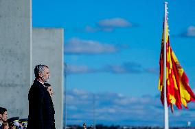 Royals Attend Official Farewell Ceremony At Airport - Madrid