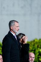 Royals Attend Official Farewell Ceremony At Airport - Madrid