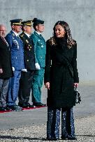 Royals Attend Official Farewell Ceremony At Airport - Madrid