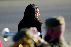 Royals Attend Official Farewell Ceremony At Airport - Madrid