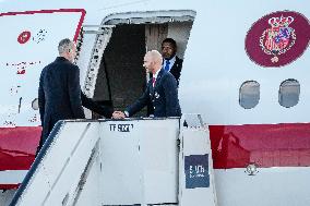 Royals Attend Official Farewell Ceremony At Airport - Madrid