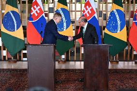 Prime Minister Of Slovakia, Robert Fico Meeting In Brazil