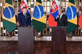 Prime Minister Of Slovakia, Robert Fico Meeting In Brazil