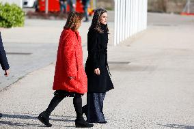 Royals Attend Official Farewell Ceremony At Airport - Madrid