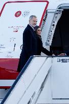 Royals Attend Official Farewell Ceremony At Airport - Madrid