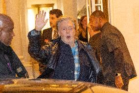 Paul McCartney greets fans outside the Ritz Hotel - Madrid