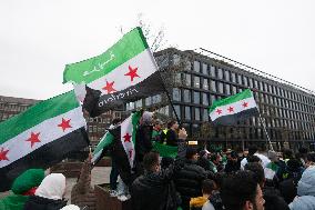 Syria People Continues Their Celebration In Duisburg