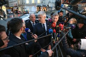 Leaders Of French Political Parties Meet With The French President