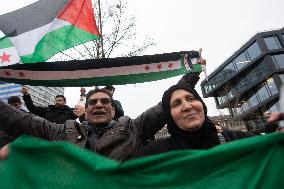 Syria People Continues Their Celebration In Duisburg