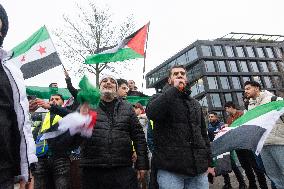 Syria People Continues Their Celebration In Duisburg