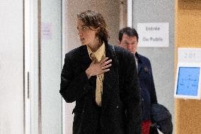 Ending of the Trial of Christophe Ruggia accused of sexually assaulting Adele Haenel - Paris