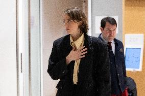 Ending of the Trial of Christophe Ruggia accused of sexually assaulting Adele Haenel - Paris