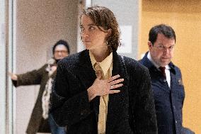 Ending of the Trial of Christophe Ruggia accused of sexually assaulting Adele Haenel - Paris