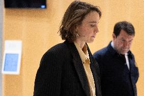 Ending of the Trial of Christophe Ruggia accused of sexually assaulting Adele Haenel - Paris