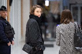 Ending of the Trial of Christophe Ruggia accused of sexually assaulting Adele Haenel - Paris