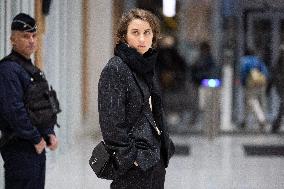 Ending of the Trial of Christophe Ruggia accused of sexually assaulting Adele Haenel - Paris