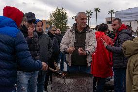 Protest In Pomigliano d'Arco