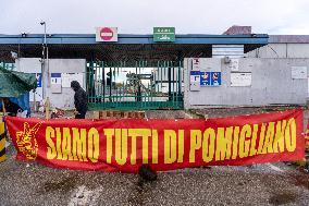 Protest In Pomigliano d'Arco